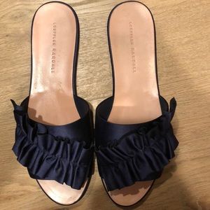 Loeffler Randall ruffle slides